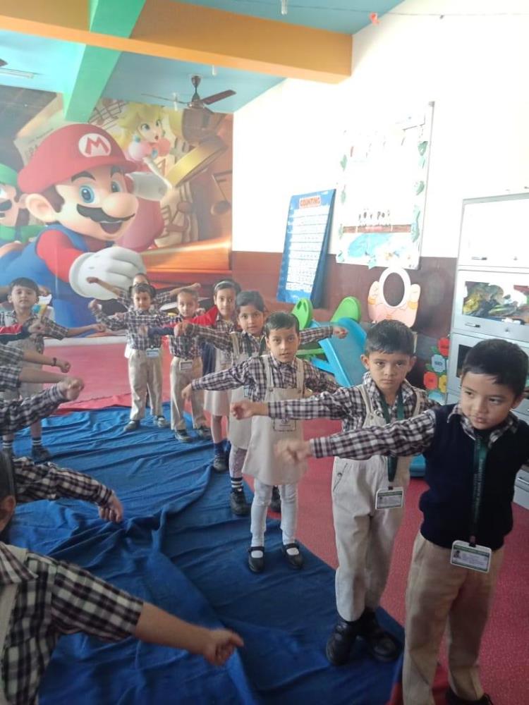 Be fit and be Healthy is the motto of Fitness week at DPS Udhampur. Today children of Pre -Primary area were tuned into the rhythm of aerobics exercise.