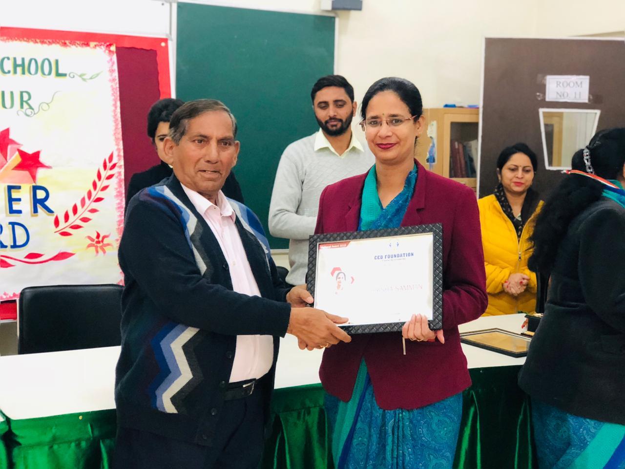 Delhi Public School Udhampur added National Teachers Award 2018-19