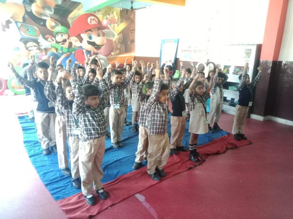 Be fit and be Healthy is the motto of Fitness week at DPS Udhampur. Today children of Pre -Primary area were tuned into the rhythm of aerobics exercise.
