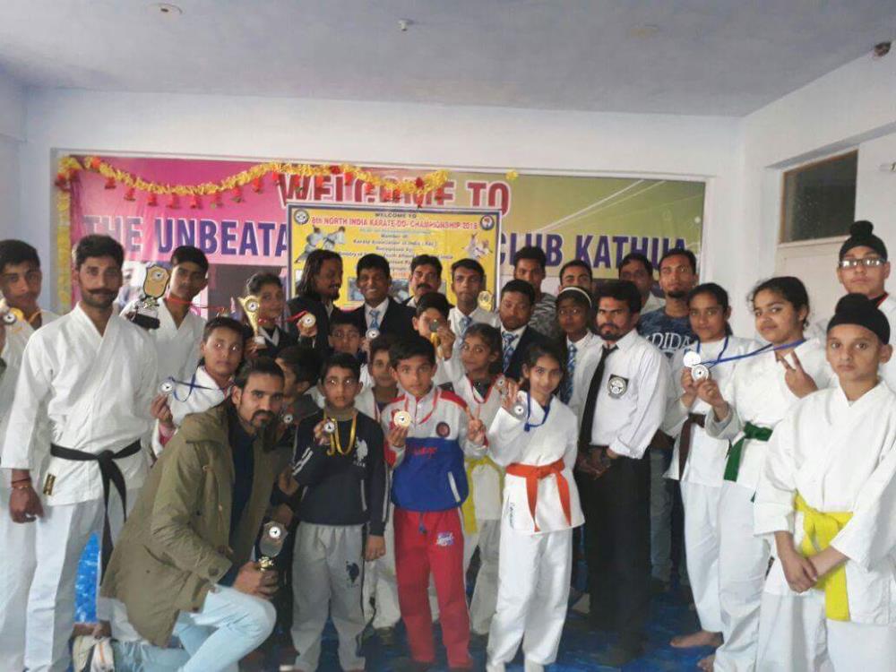 Eighth North Indian Karate championship 2018, held at Kali Bari Distt Kathua.