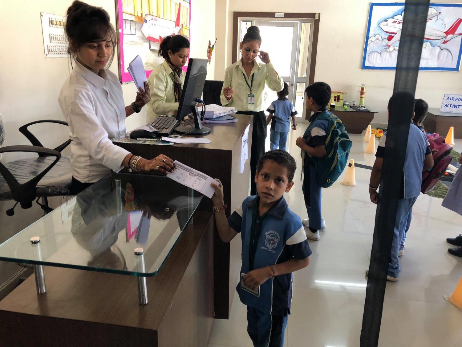 Delhi Public School organized an Airport activity for the Pre-Primary students. (13-10-2018)